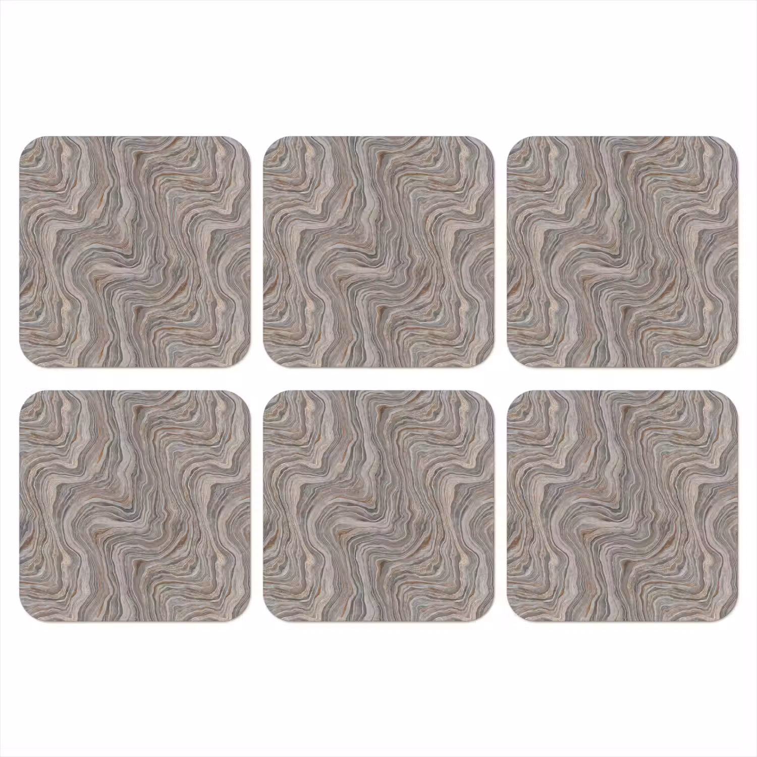 Patroon - Textuur - Grijs onderzetter kurk middel 366 -3d