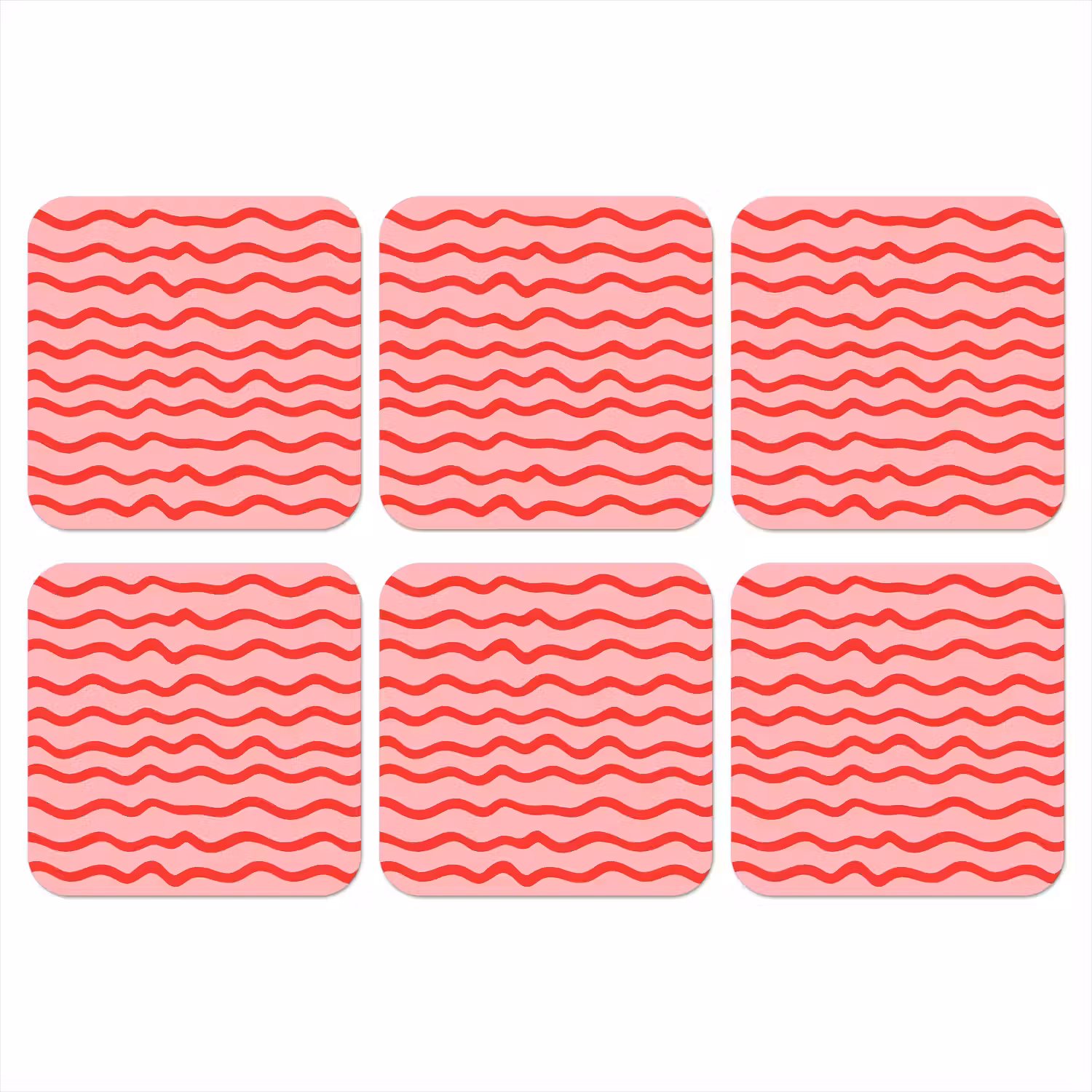 Speels - Patroon - Rood onderzetter kurk middel 366 -3d