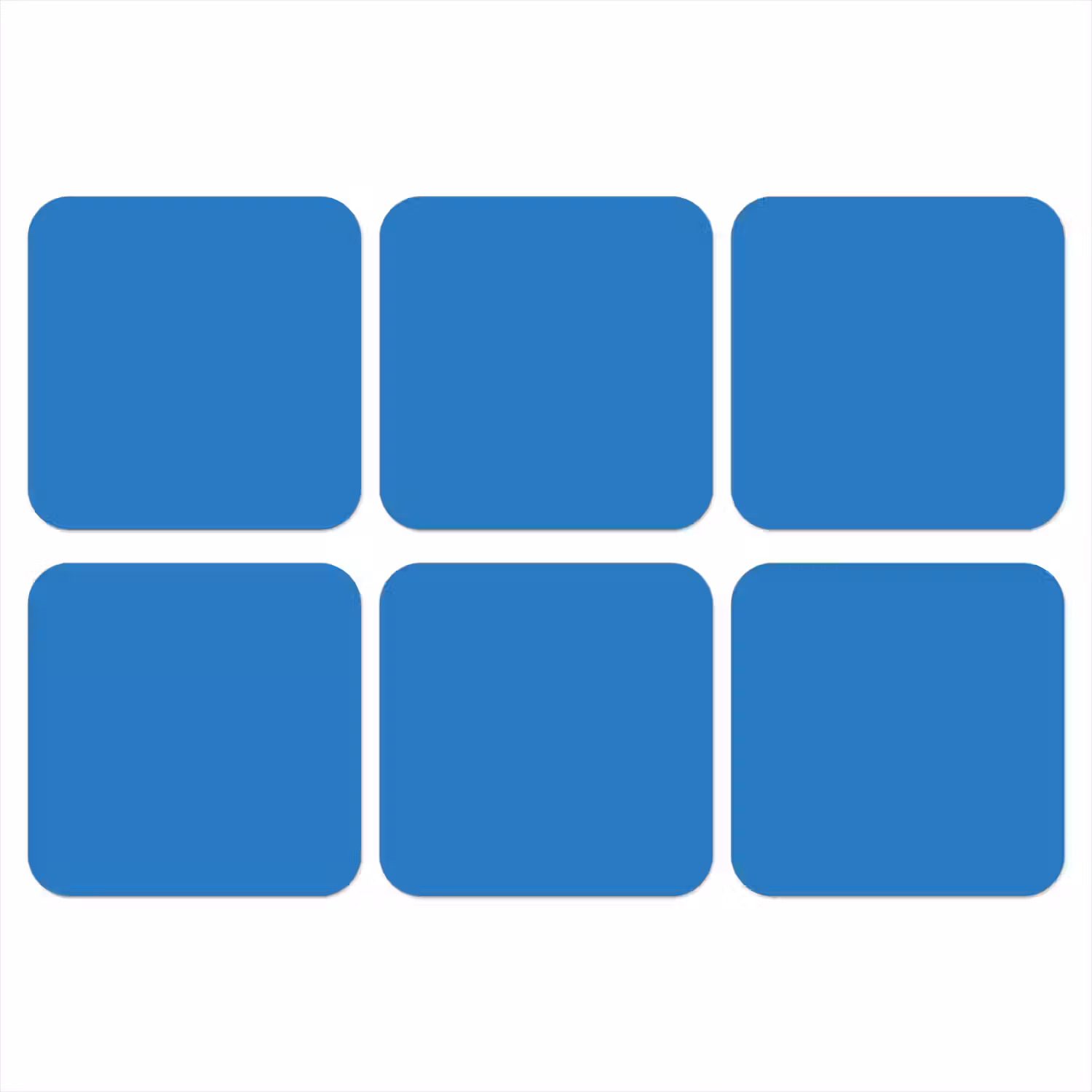 Royal - Blue - Blauw onderzetter kurk middel 366 -3d