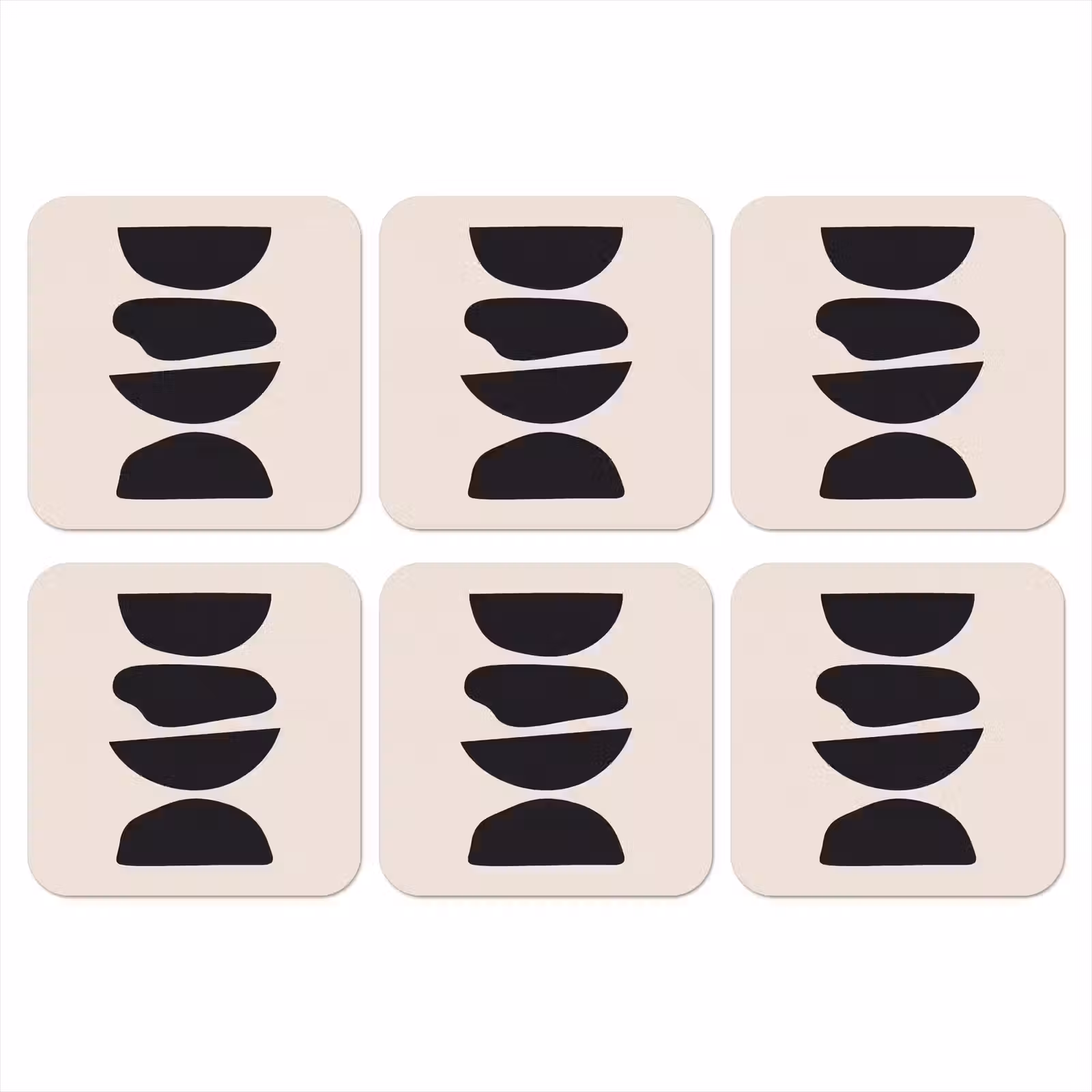 Coaster - Shapes - Abstract - Modern - Vormen - Abstract - Modern onderzetter kurk middel