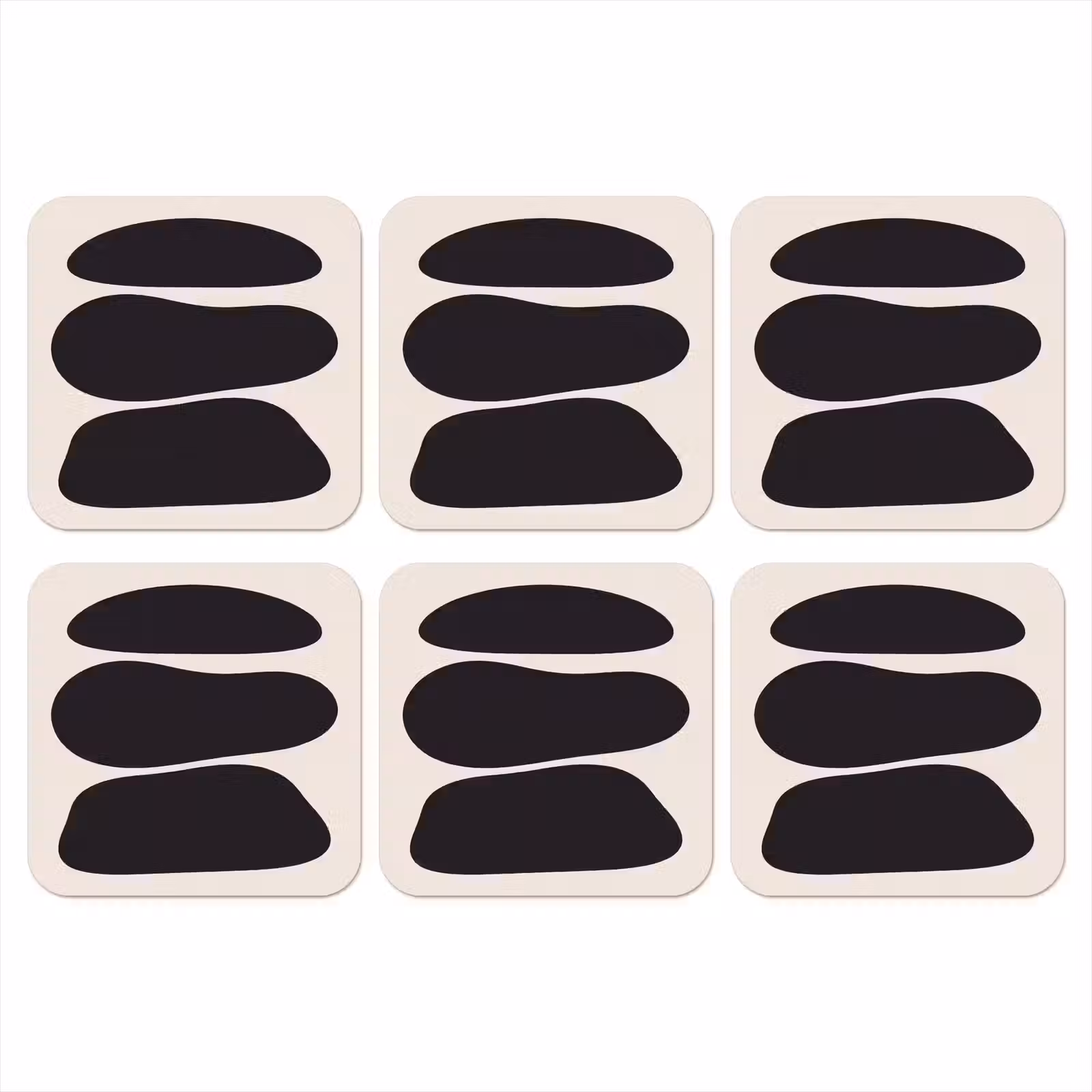 Coaster - Shapes - Organic - Black - Vormen - Organisch - Zwart onderzetter kurk middel