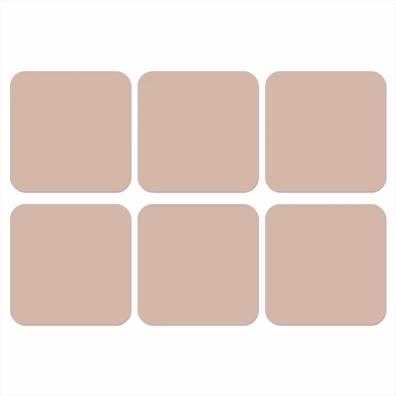 Soft - Clay - Nude onderzetter kurk middel 366 -3d
