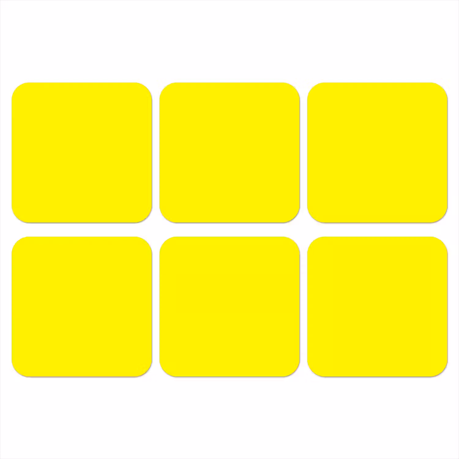 Sunshine - Glow - Geel onderzetter kurk middel 366 -3d