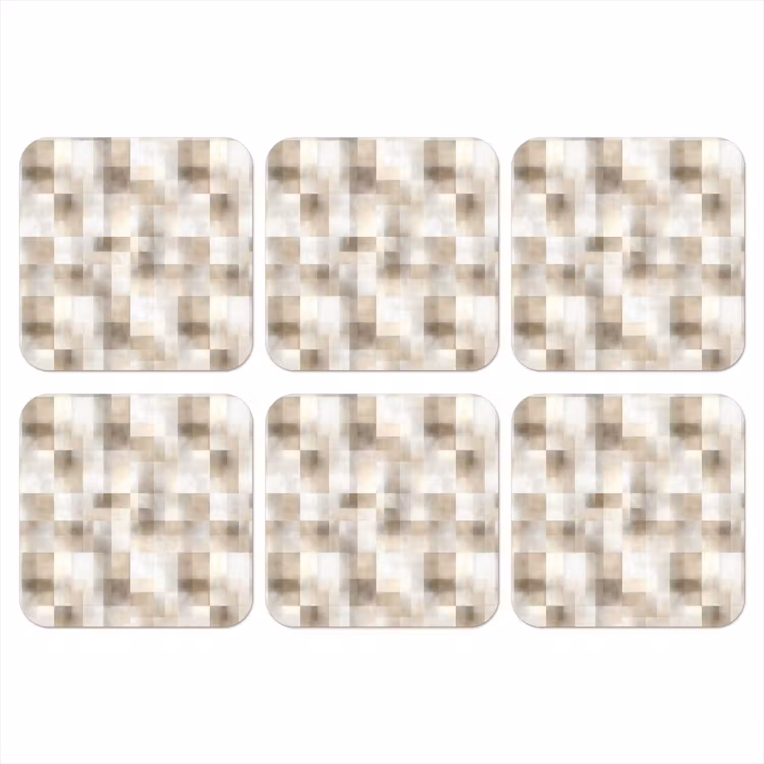 Textuur - Linnen - Beige onderzetter kurk middel 366 -3d