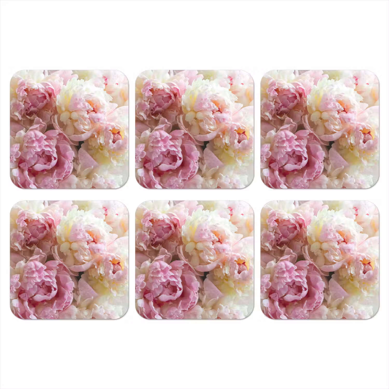 Vintage - Bloemen - Rozen - Natuur onderzetter kurk middel -3d