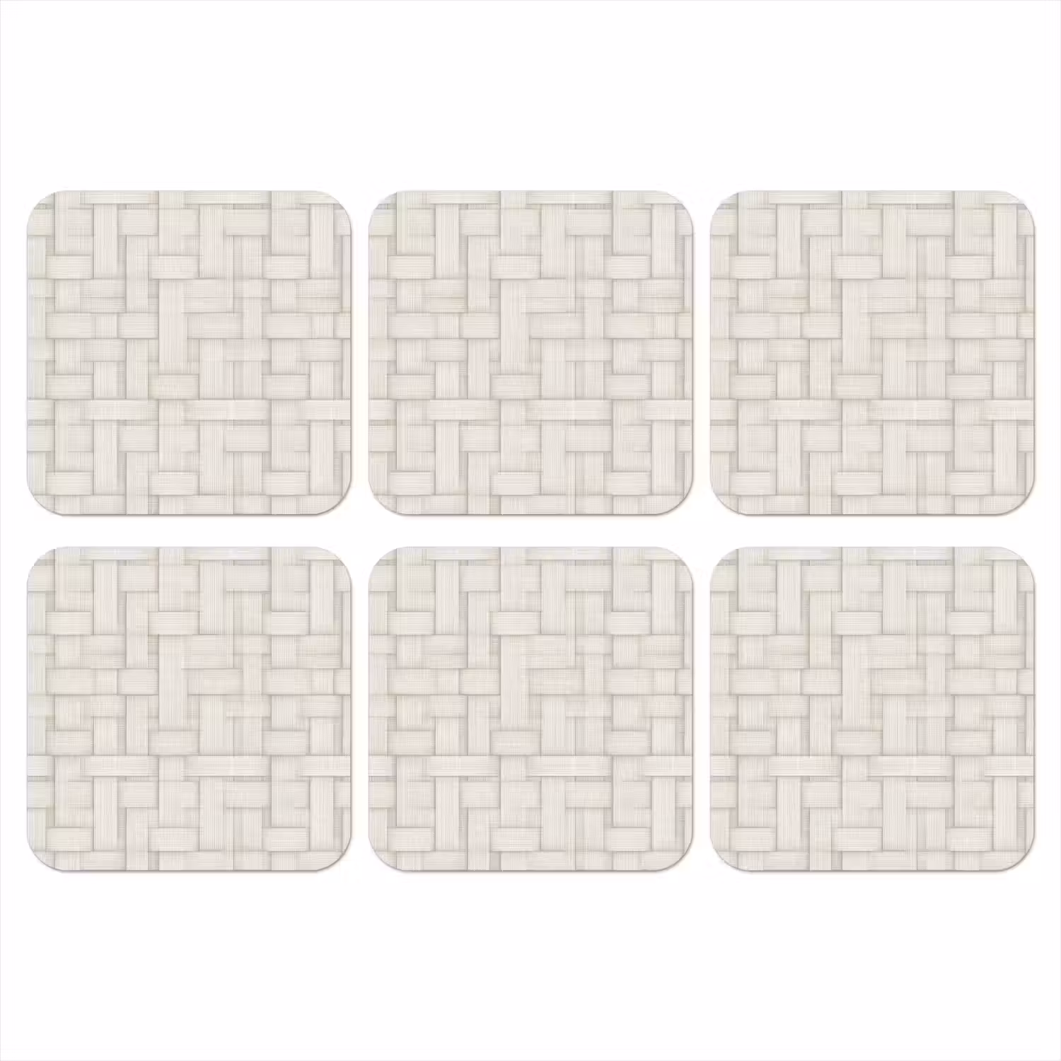 Vlechtwerk - Banen - Beige onderzetter kurk middel 366 -3d