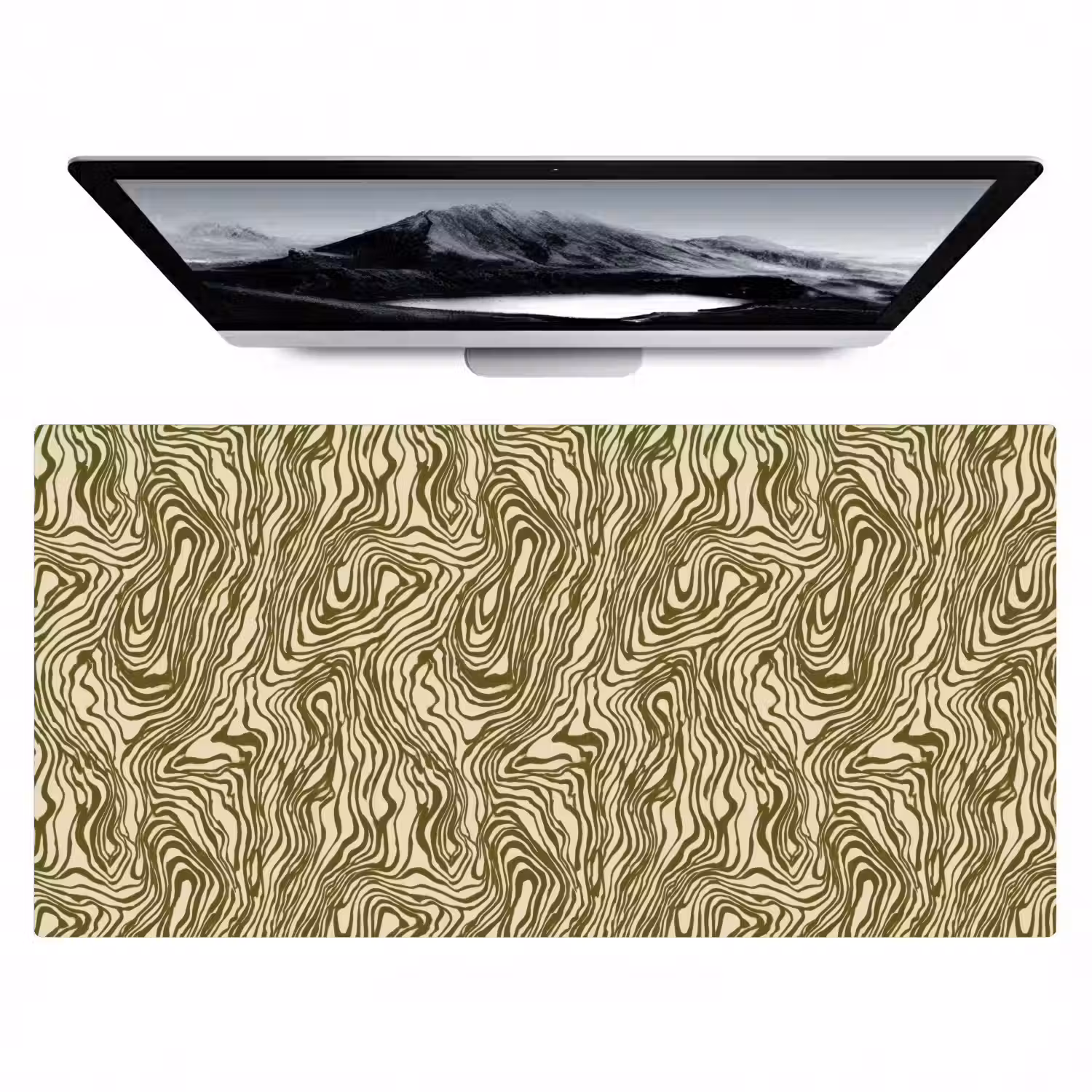 Abstract - Marmer - Groen Muismat XXL klein 681 -zzz3d