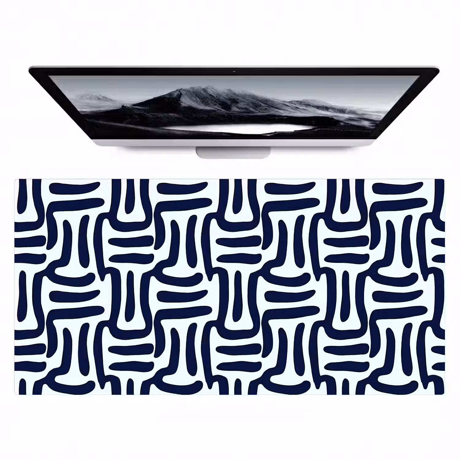 Abstract - Modern - Blauw Muismat XXL klein 681 -zzz3d