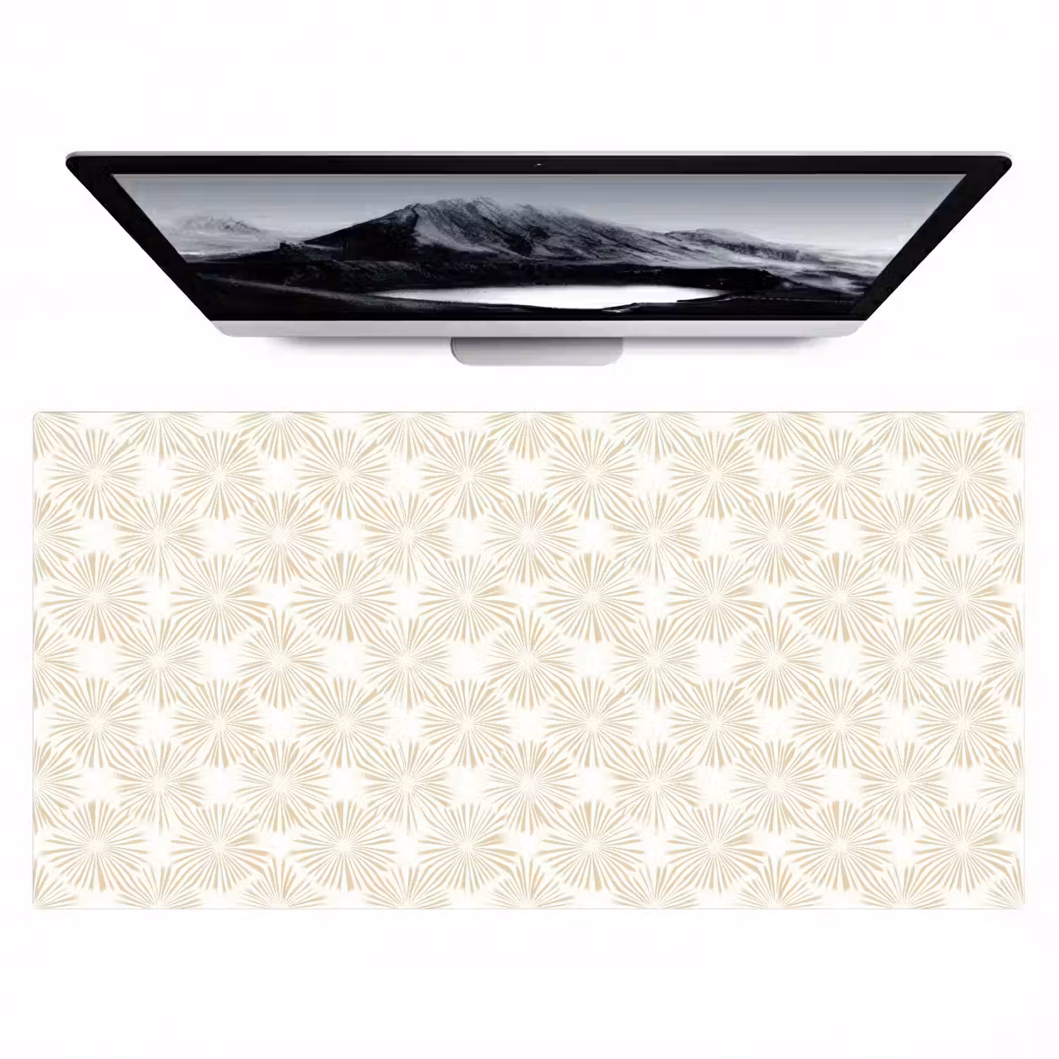 Abstract - Motief - Beige Muismat XXL klein 681 -zzz3d