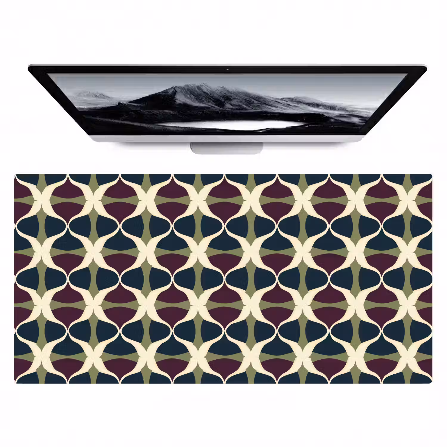 Abstract - Retro - Kleurrijk Muismat XXL klein 681 -zzz3d