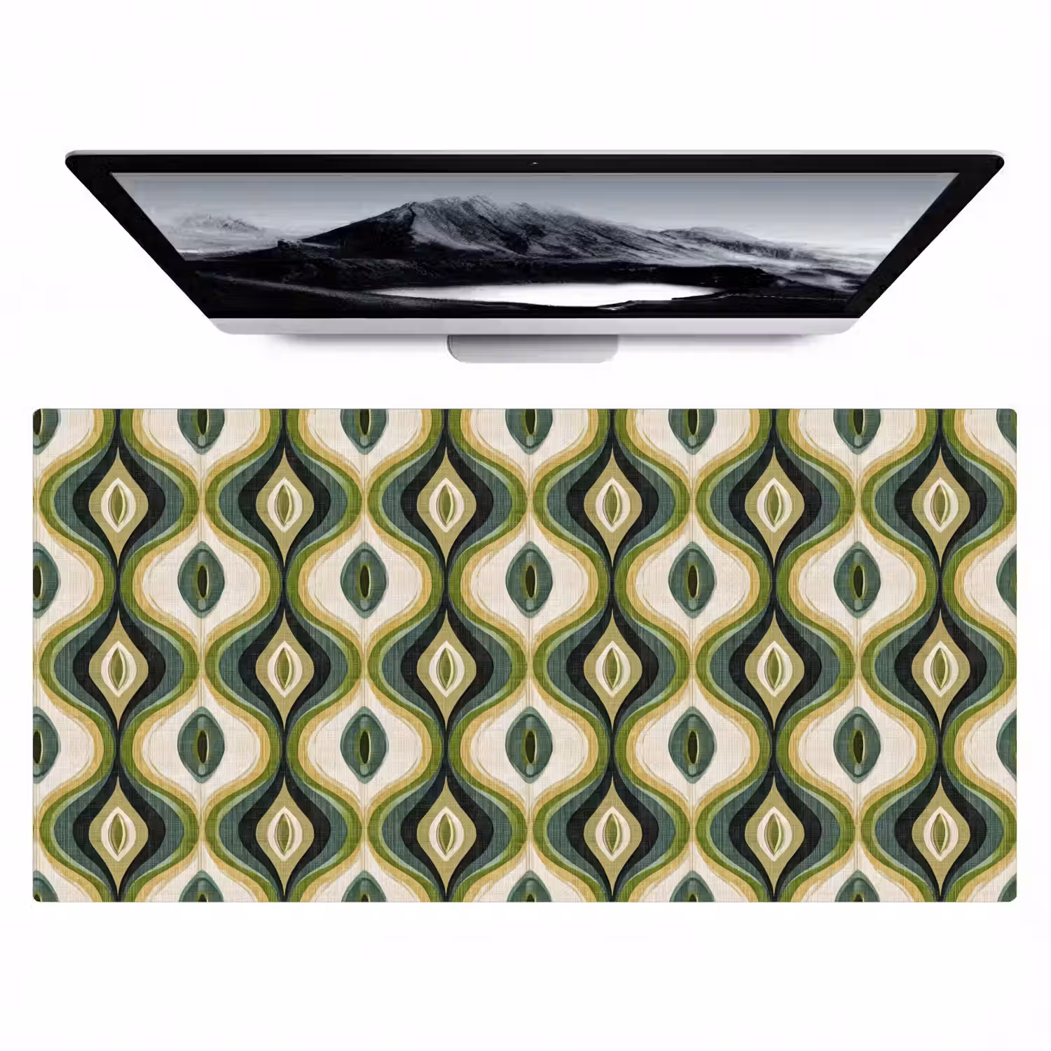 Abstract - Ritmisch - Groen Muismat XXL klein 681 -zzz3d