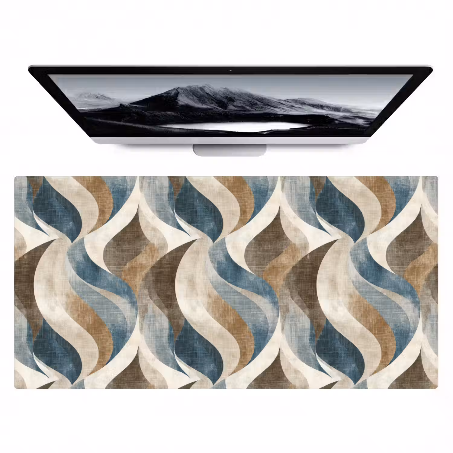 Abstract - Golven - Kleurrijk Muismat XXL klein 681 -zzz3d