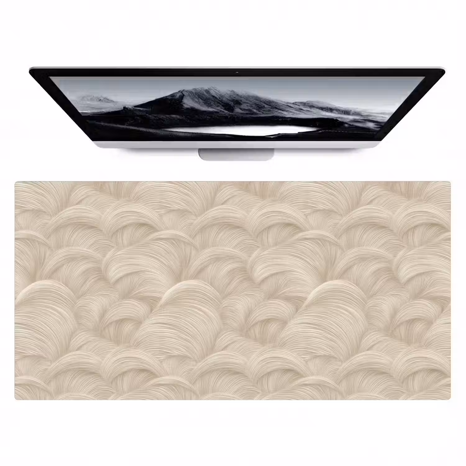 Bogen - Patroon - Beige Muismat XXL klein 681 -zzz3d