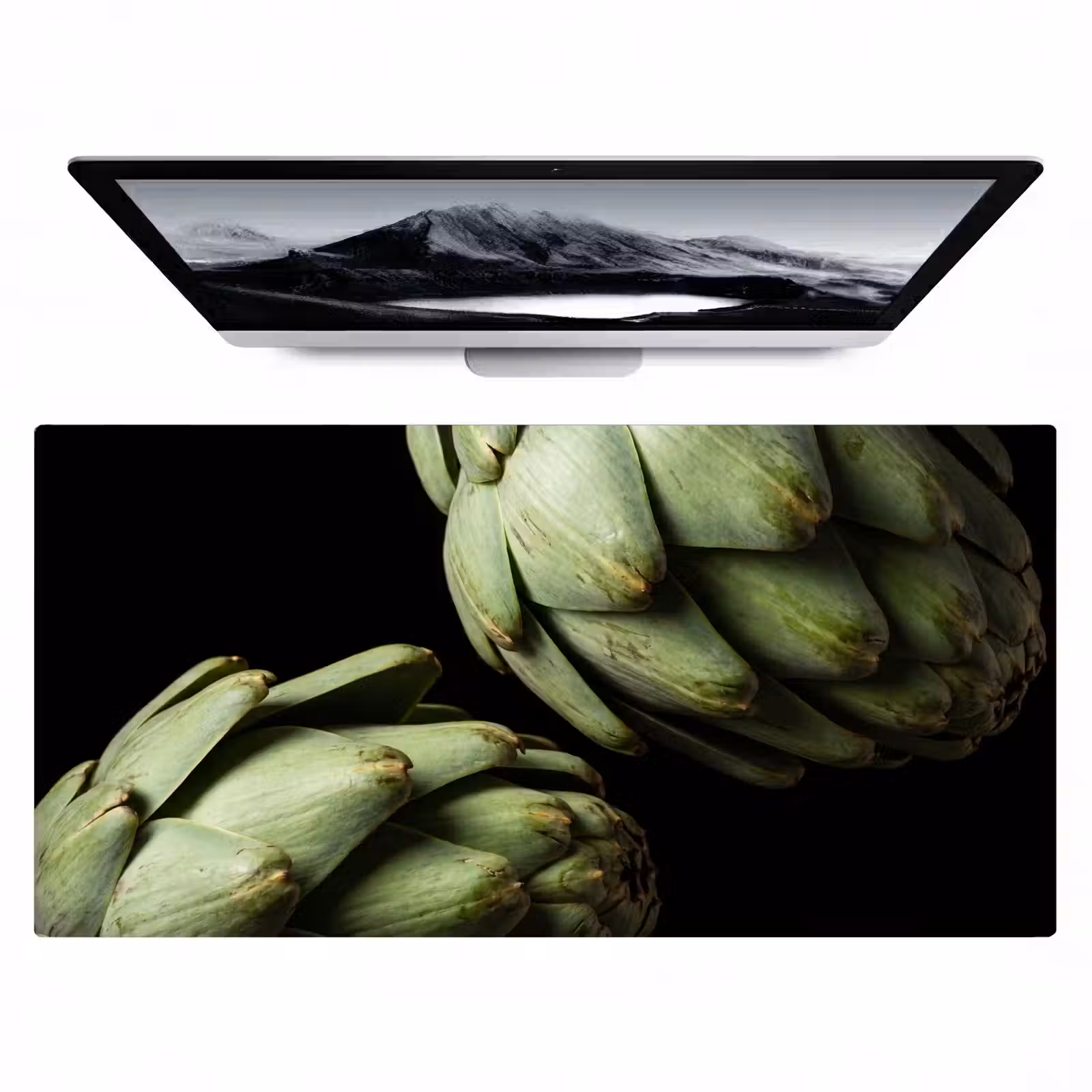Desk Mat - Artichoke - Green - Food - Artisjok - Groen - Eten Muismat XXL klein