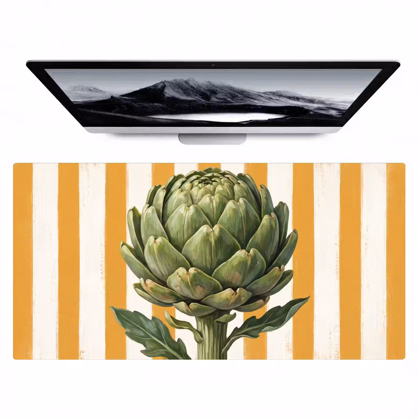 Desk Mat - Artichoke - Modern - Vegetable - Artisjok - Modern - Groente Muismat XXL klein