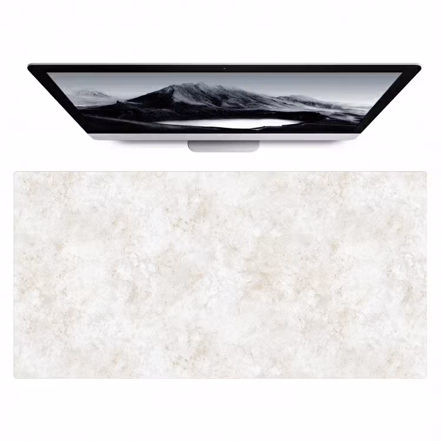 Beige - Marmer - Aders Muismat XXL klein 681 -zzz3d
