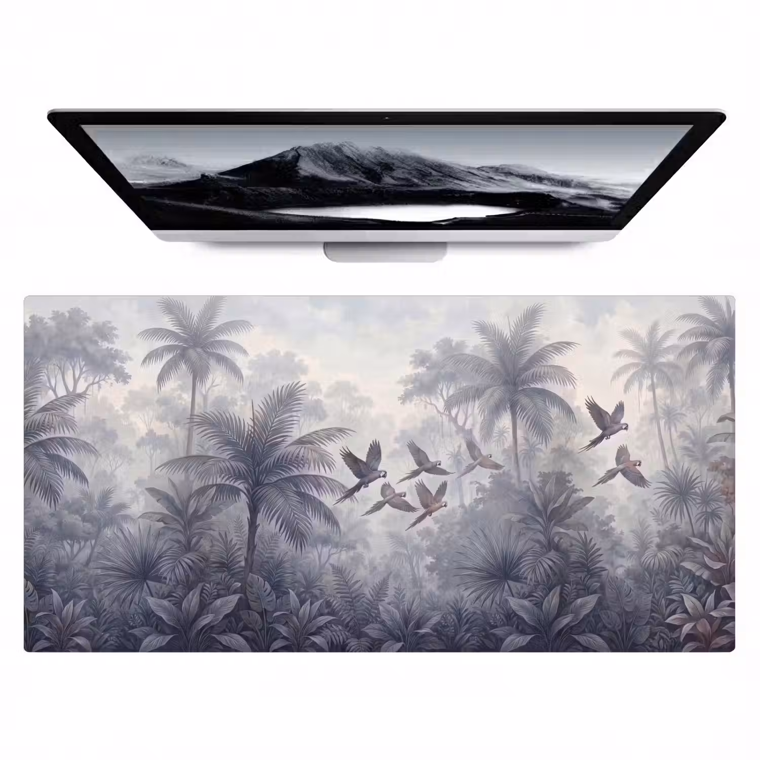 Vogel - Vliegend - Jungle - Vintage - Dieren Muismat XXL klein -zzz3d