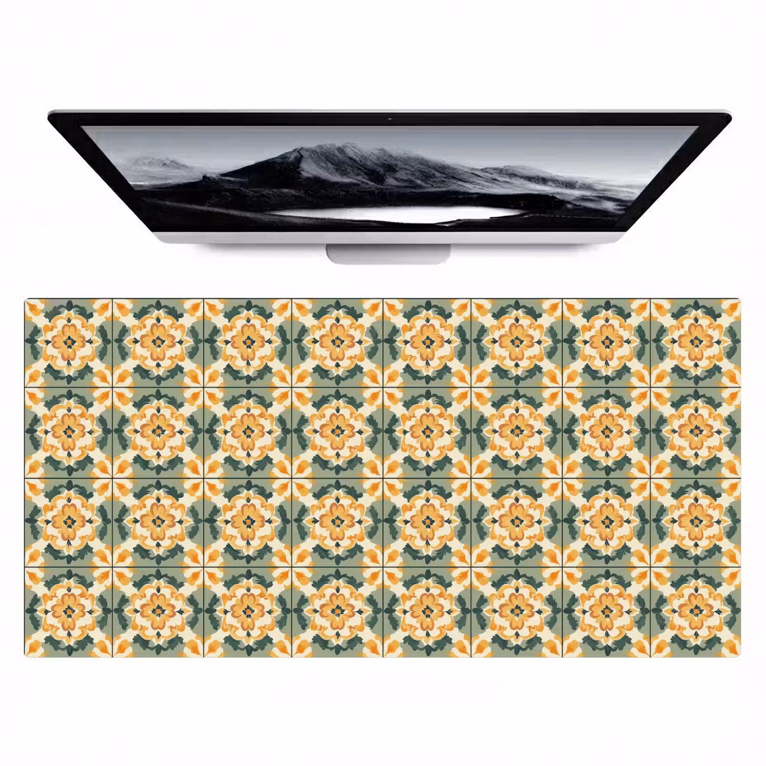 Keramiek - Verweerd - Kleurrijk Muismat XXL klein 681 -zzz3d