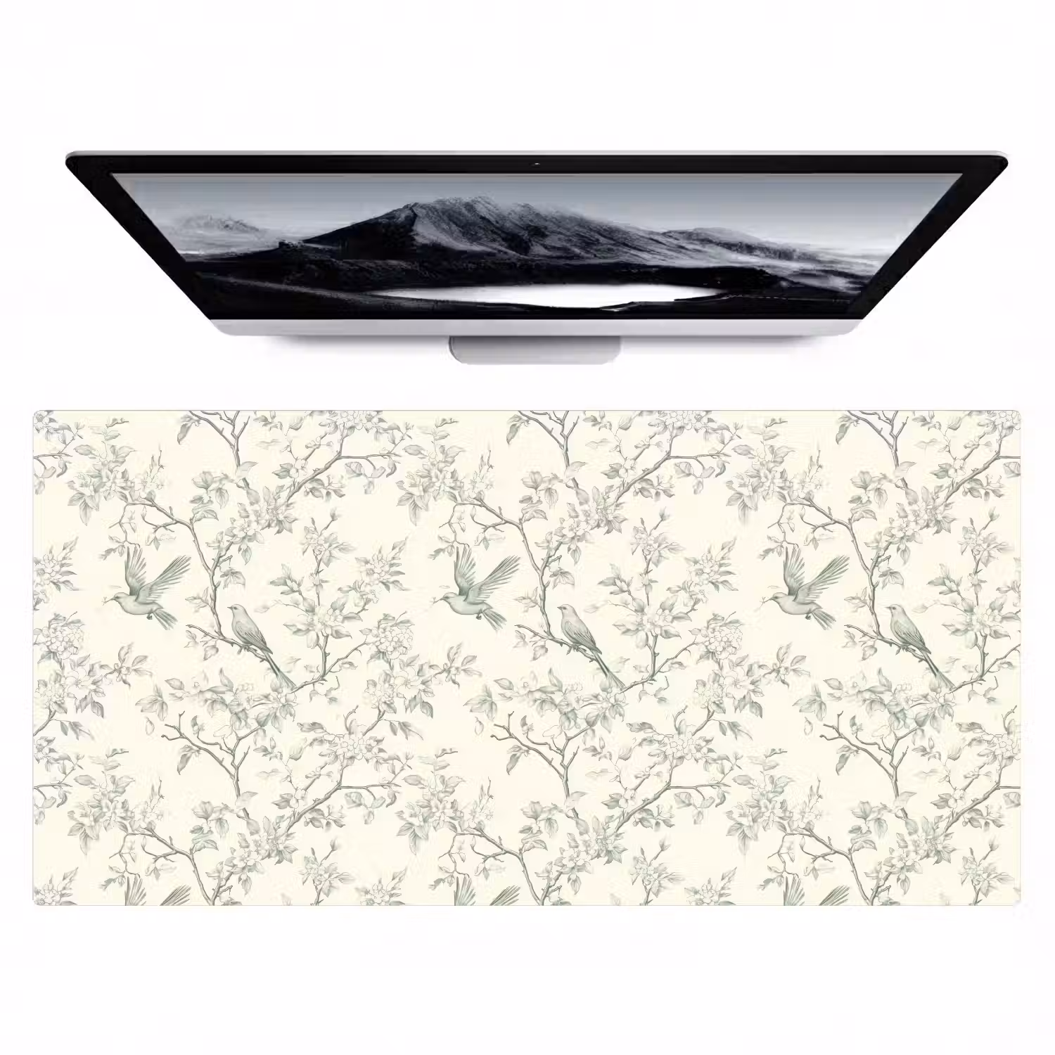 Klassiek - Vogels - Groen Muismat XXL klein 681 -zzz3d