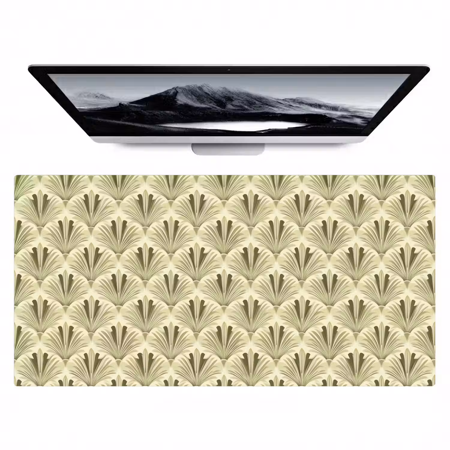 Klassiek - Waaier - Groen Muismat XXL klein 681 -zzz3d