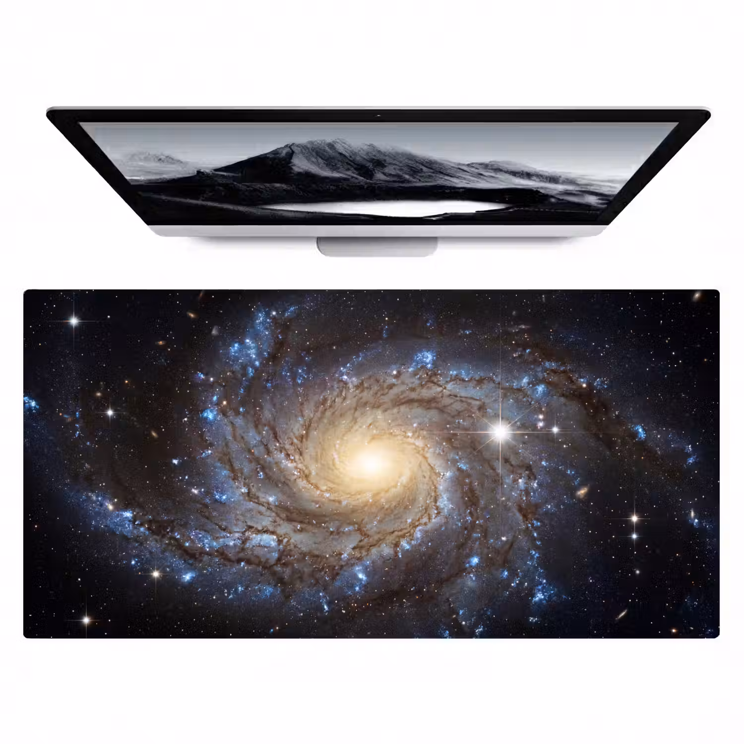 Kosmos - Sterrenstelsel - Donker Muismat XXL klein -zzz3d