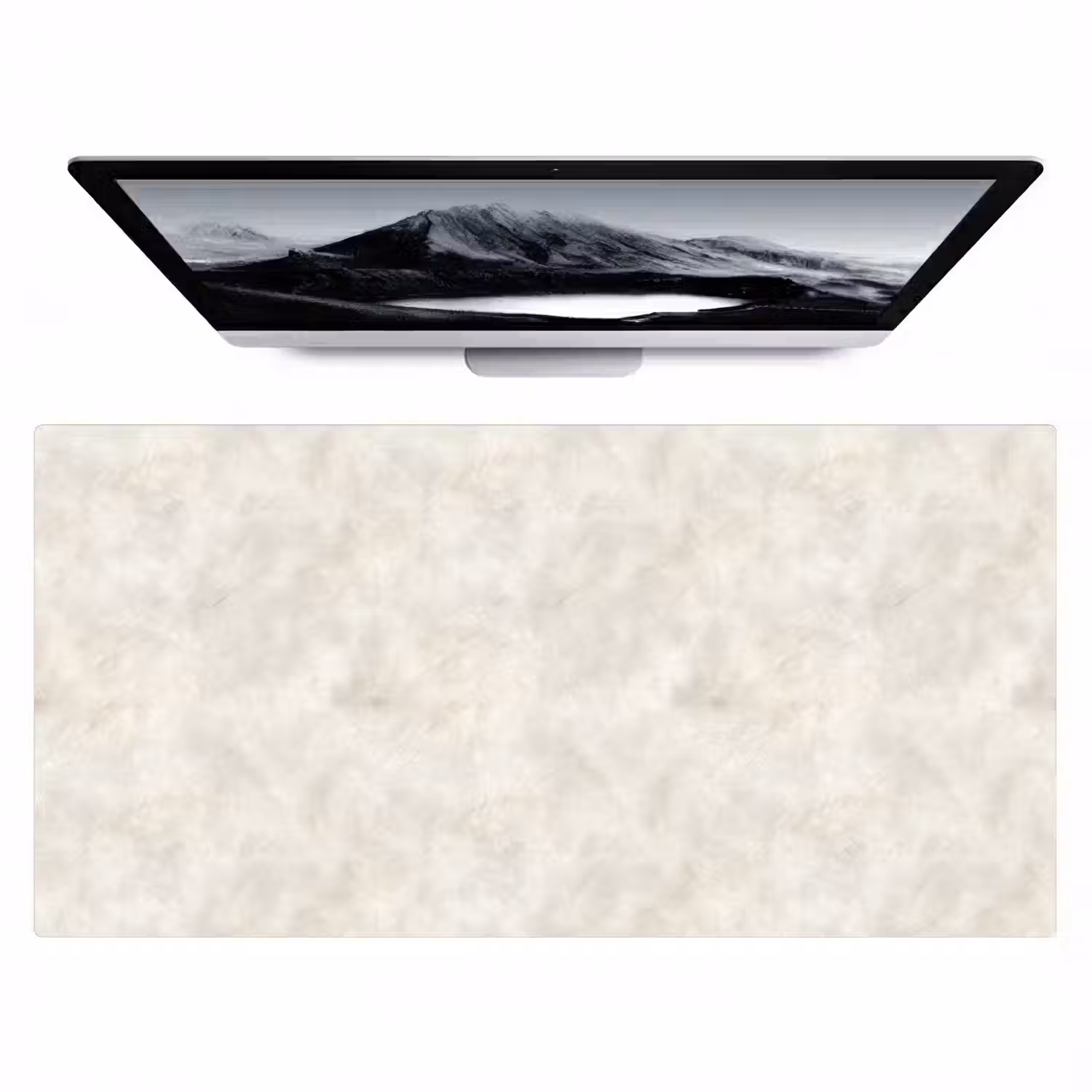 Crèmebeige - Marmer - Aders Muismat XXL klein 681 -zzz3d