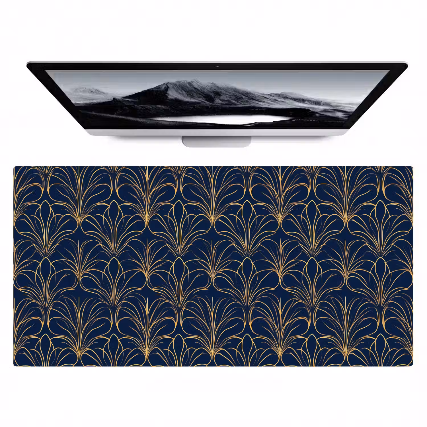 Deco - Waaier - Blauw Muismat XXL klein 681 -zzz3d