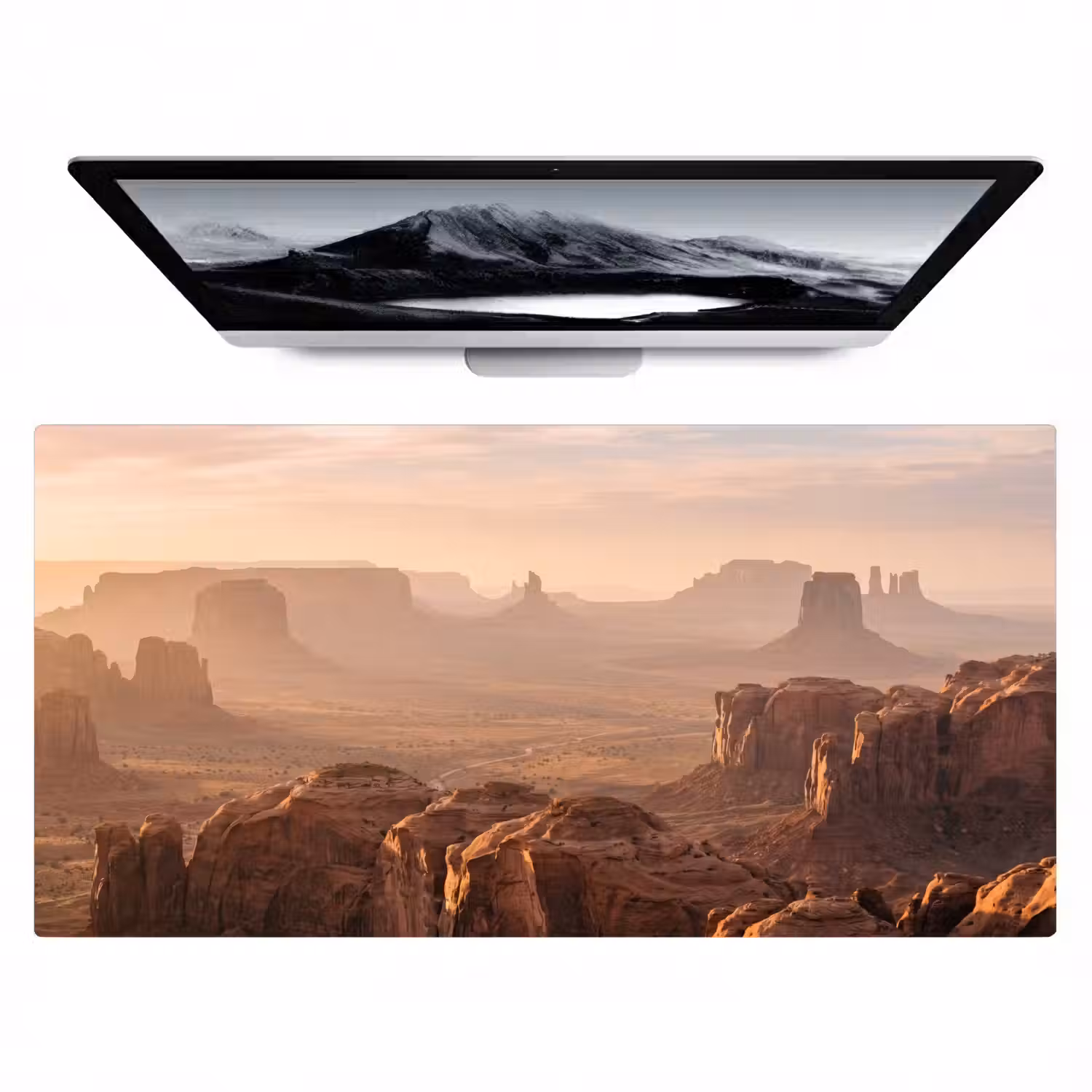 Woestijn - Landschap - Natuur Muismat XXL klein -zzz3d