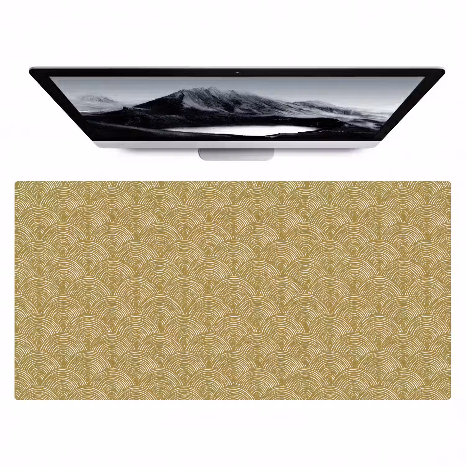 Waaier - Geometrisch - Groen Muismat XXL klein 681 -zzz3d