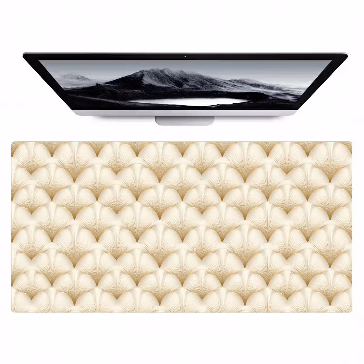 Waaier - Motief - Goud Muismat XXL klein 681 -zzz3d
