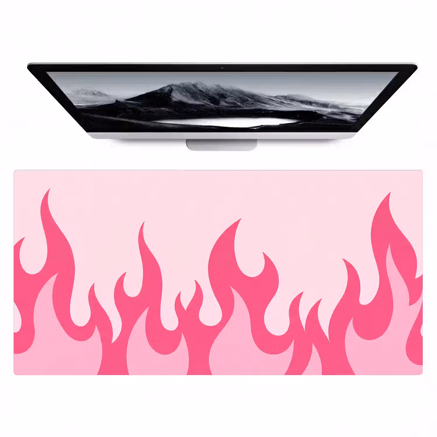 Vlammen - Patroon - Abstract - Modern - Roze Muismat XXL klein -zzz3d