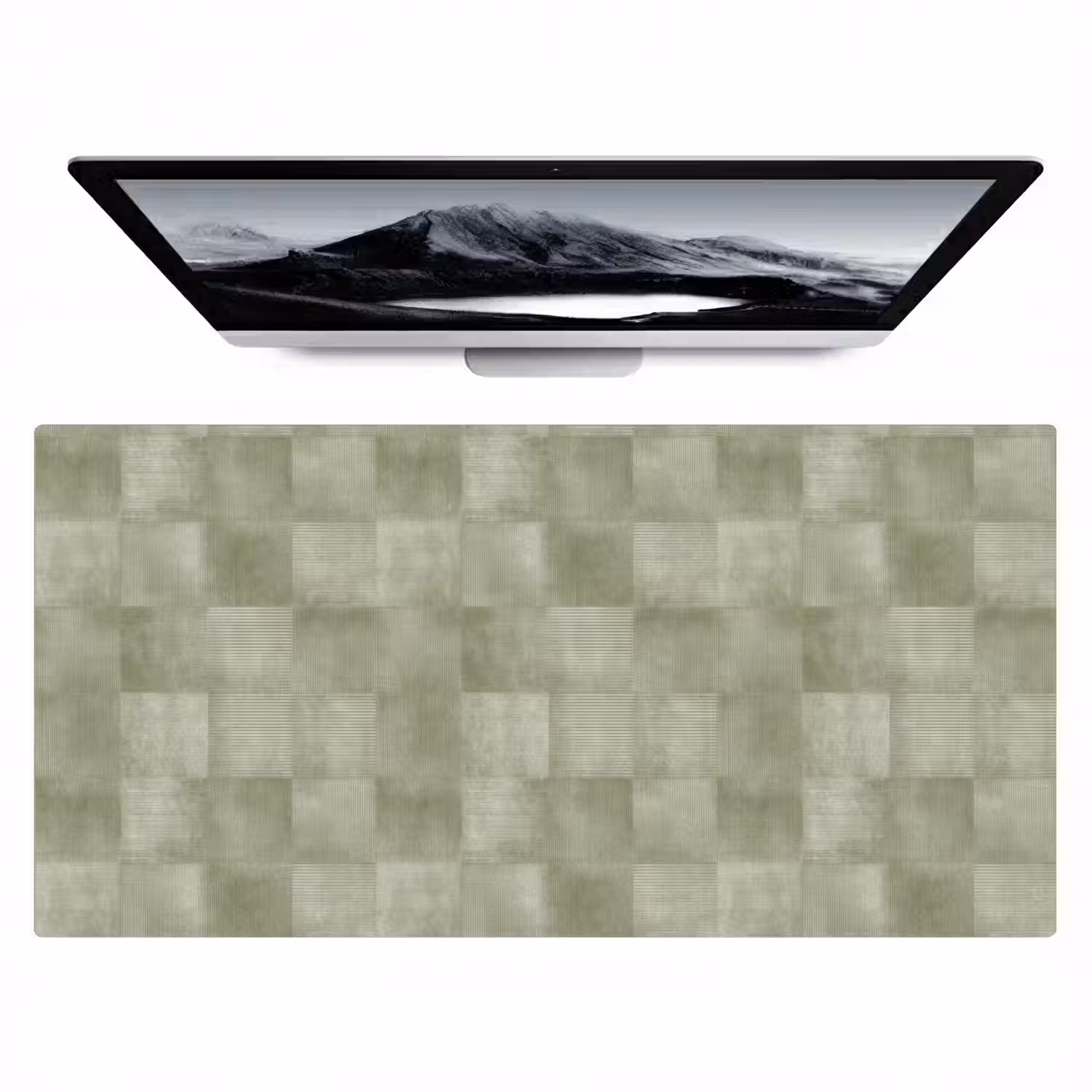 Vlakken - Rustiek - Groen Muismat XXL klein 681 -zzz3d