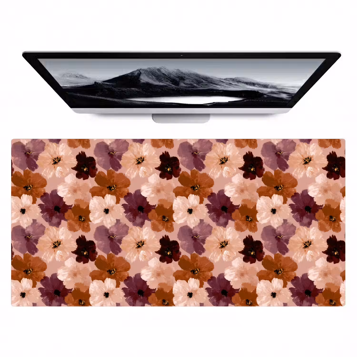 Bloemen - Abstract - Aardetinten Muismat XXL klein 681 -zzz3d