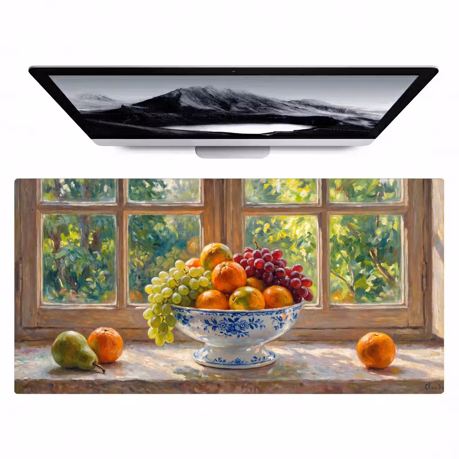 Desk Mat - Fruit - Windowsill - Nature - Fruit - Vensterbank - Natuur Muismat XXL klein