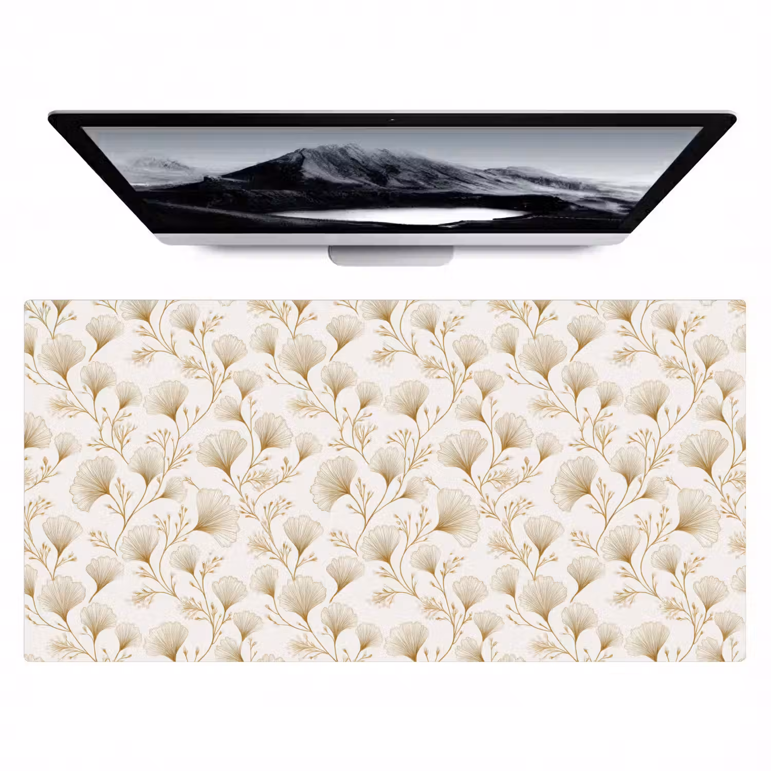 Ginkgo - Takken - Goud Muismat XXL klein 681 -zzz3d