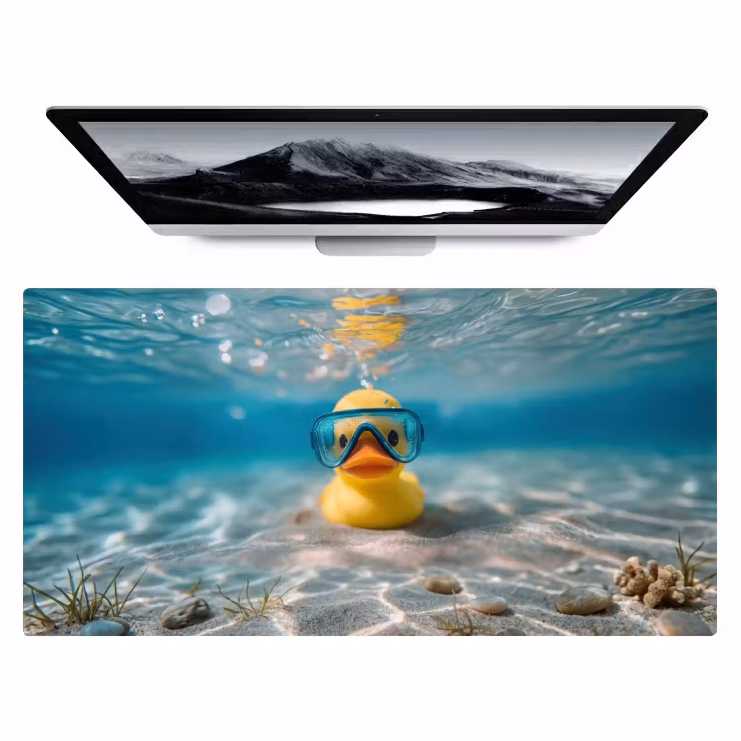 Duikbril - Eend - Water Muismat XXL klein -zzz3d