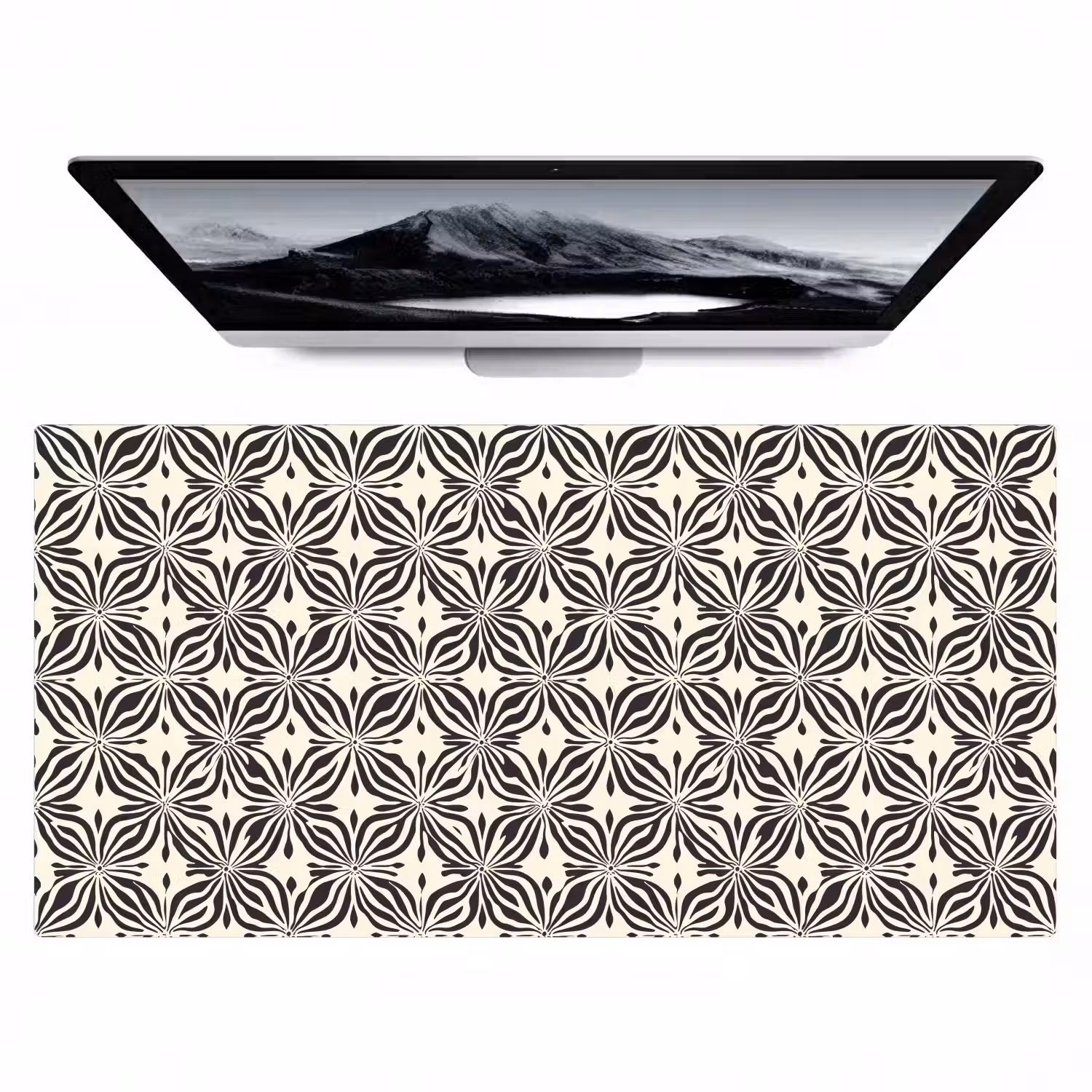 Grafisch - Patroon - Zwart Muismat XXL klein 681 -zzz3d