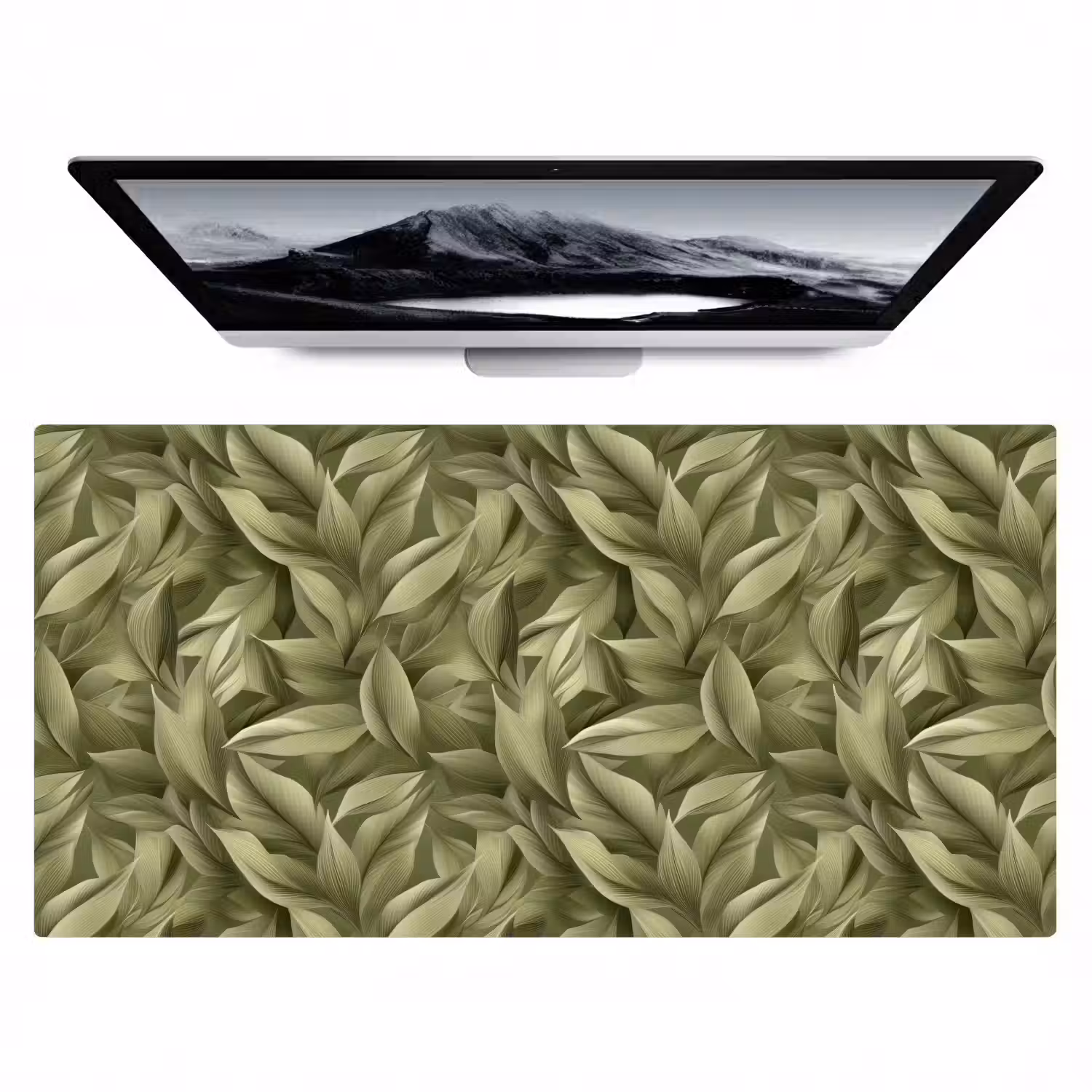 Bladeren - Modern - Groen Muismat XXL klein 681 -zzz3d
