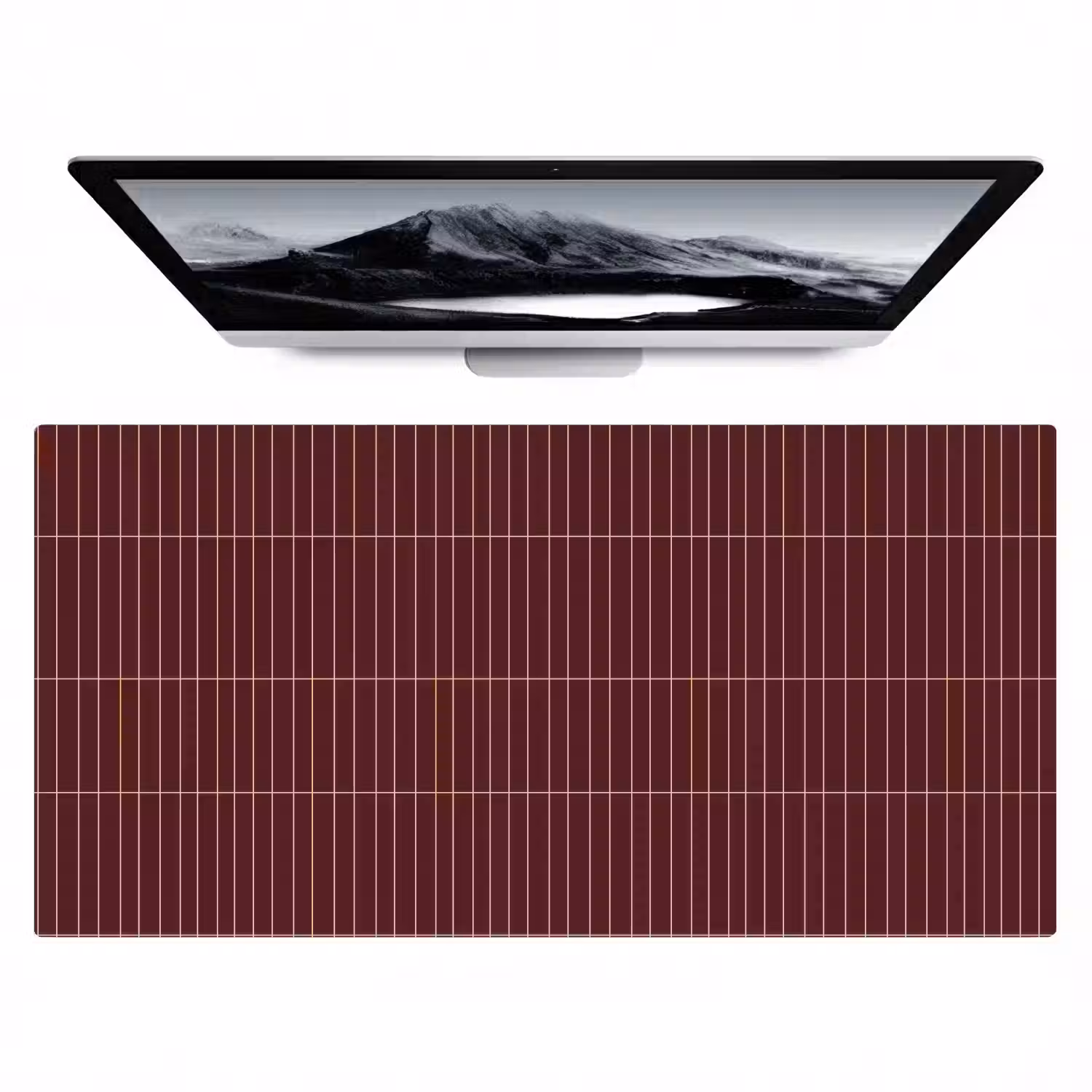 Lijnen - Patroon - Bordeaux Muismat XXL klein 681 -zzz3d