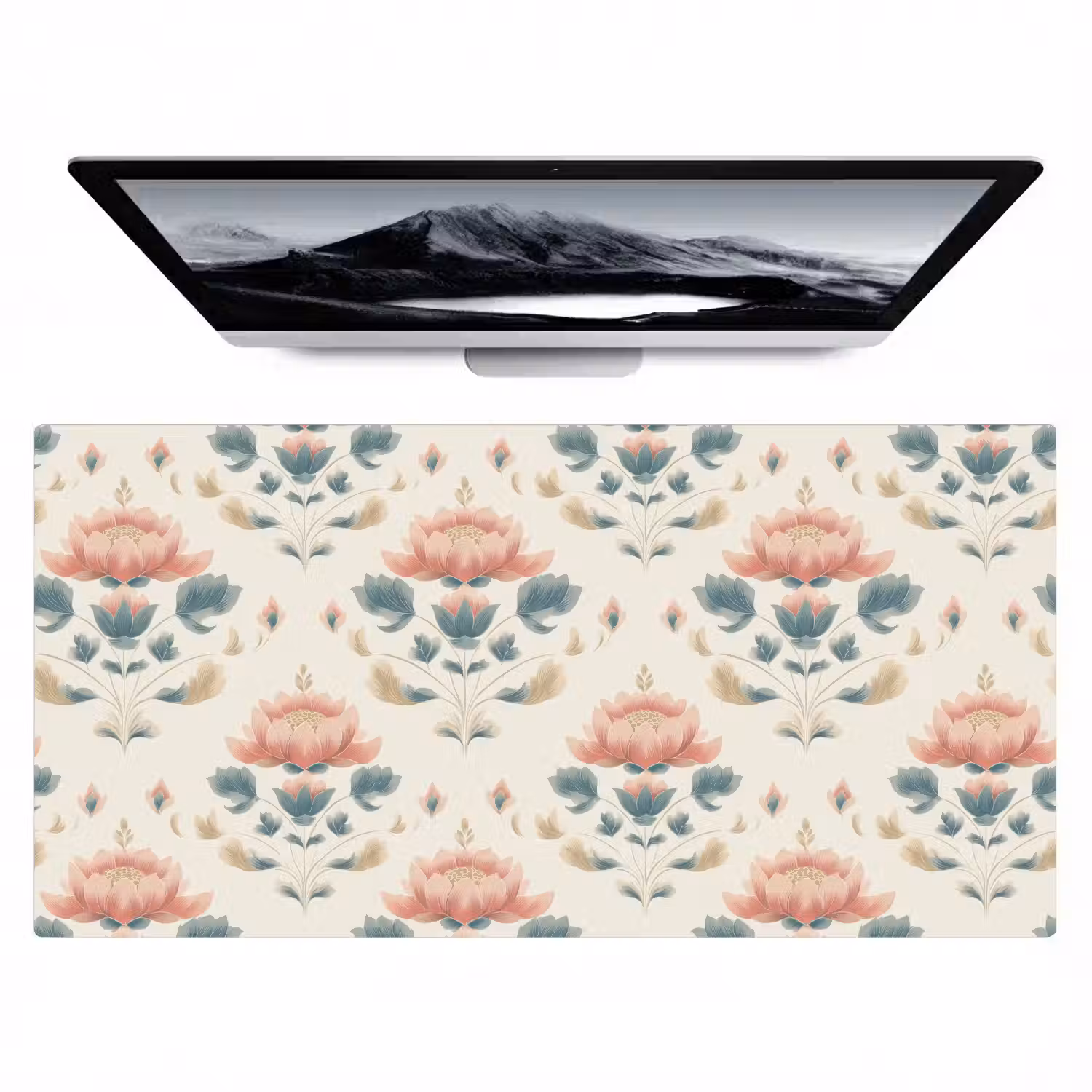 Lotus - Bloemen - Roze Muismat XXL klein 681 -zzz3d