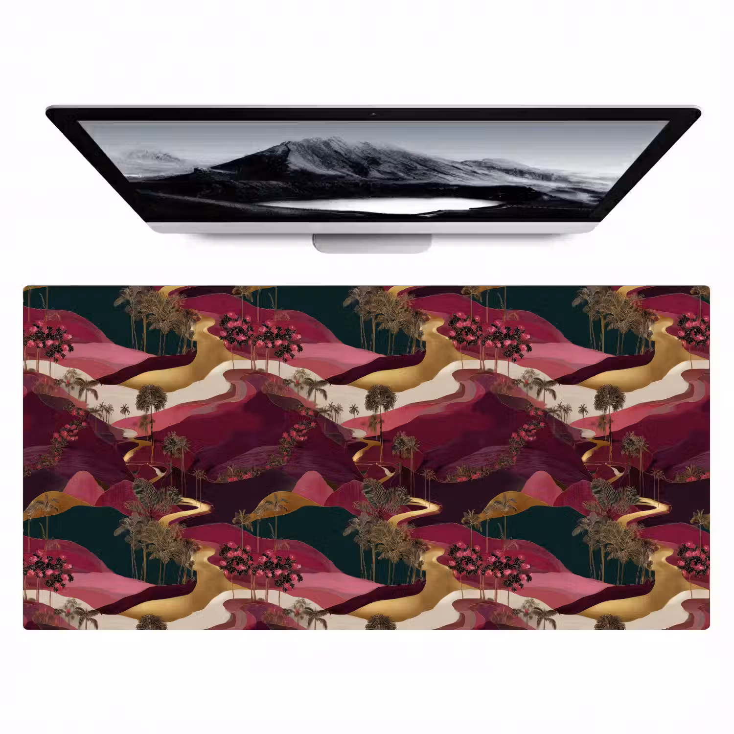 Magisch - Palmbomen - Goud Muismat XXL klein 681 -zzz3d