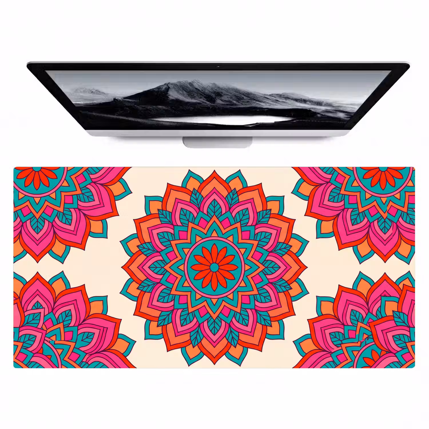 Mandala - Patroon - Abstract - Kleurrijk - Modern Muismat XXL klein -zzz3d