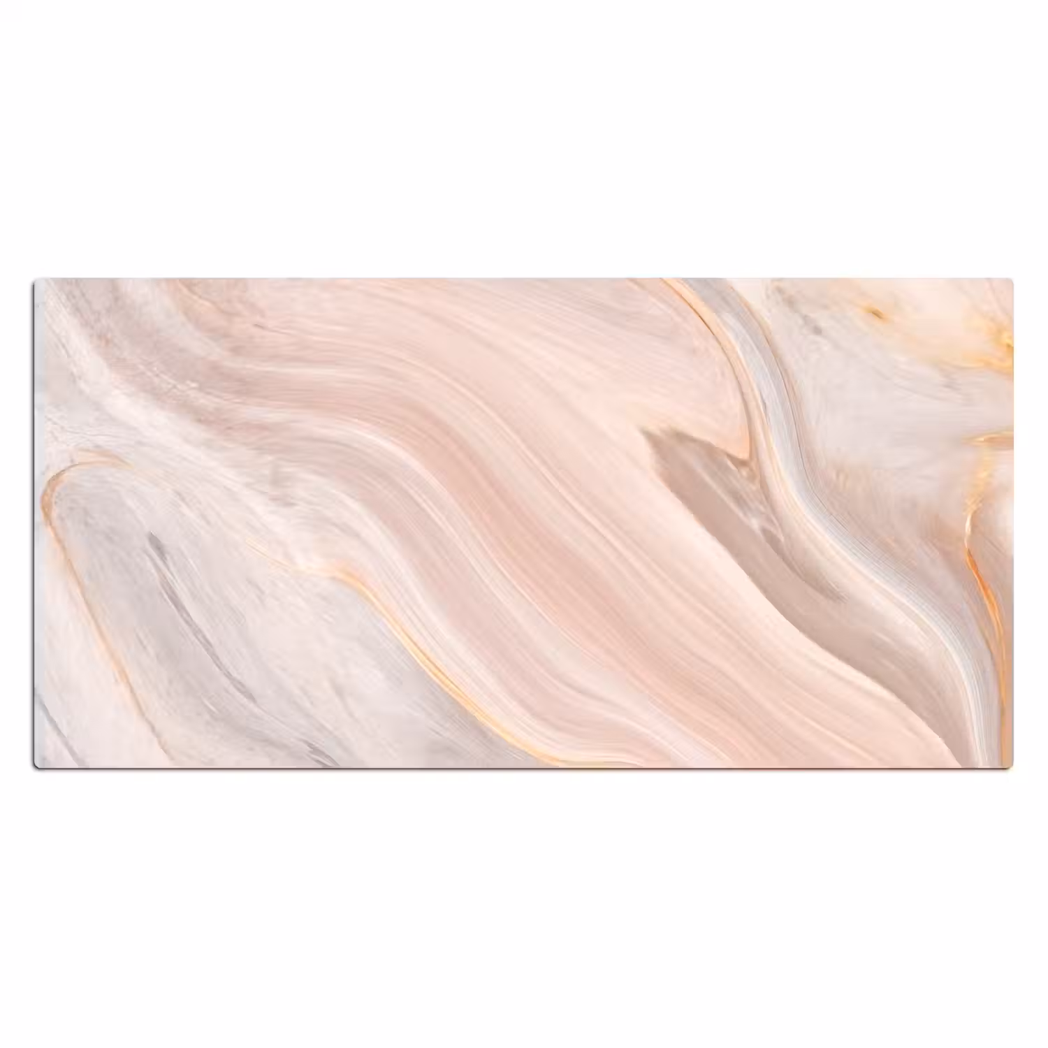 Marmer - Patroon - Pastel - Abstract - Marmerlook - Luxe Muismat XXL klein -3d_leeg