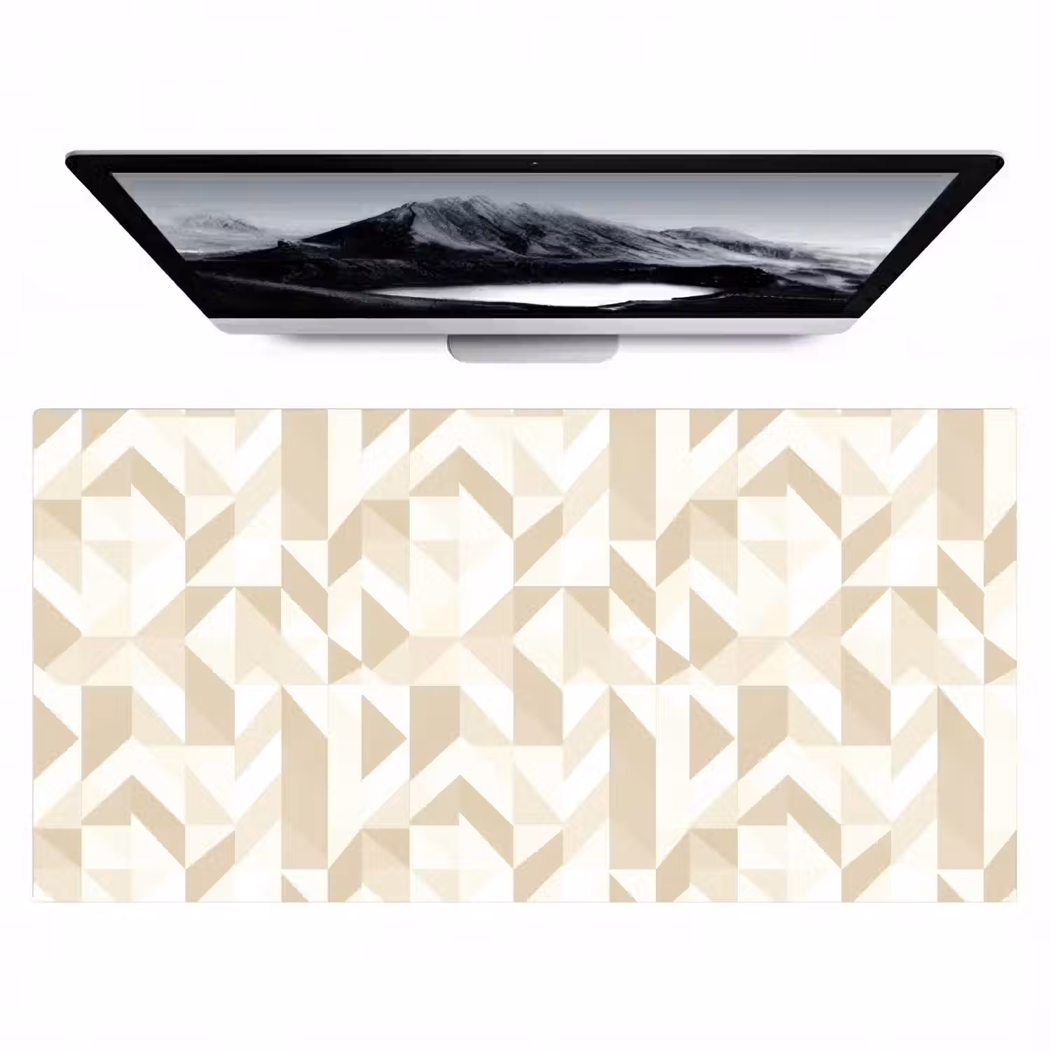 Modern - Abstract - Beige Muismat XXL klein 681 -zzz3d