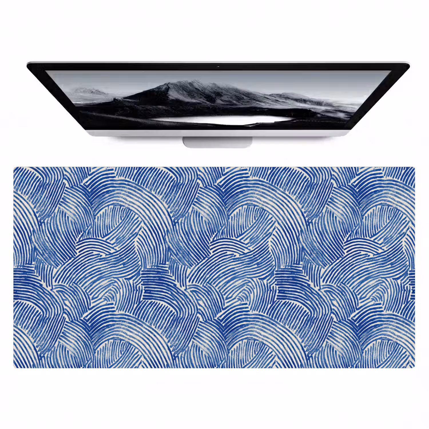 Modern - Abstract - Blauw Muismat XXL klein 681 -zzz3d
