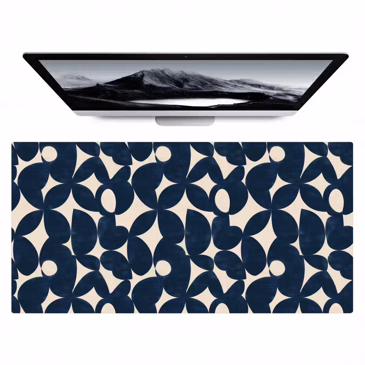 Modern - Geometrisch - Blauw Muismat XXL klein 681 -zzz3d
