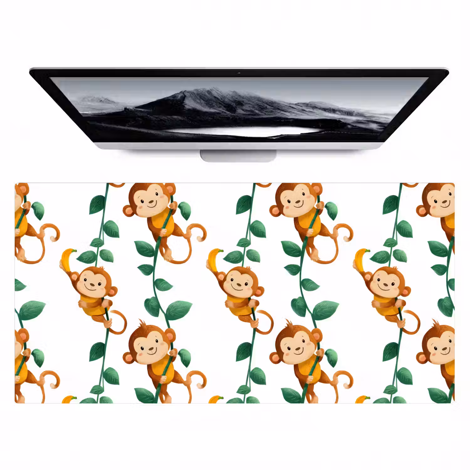 Apen - Lianen - Kleurrijk Muismat XXL klein 681 -zzz3d