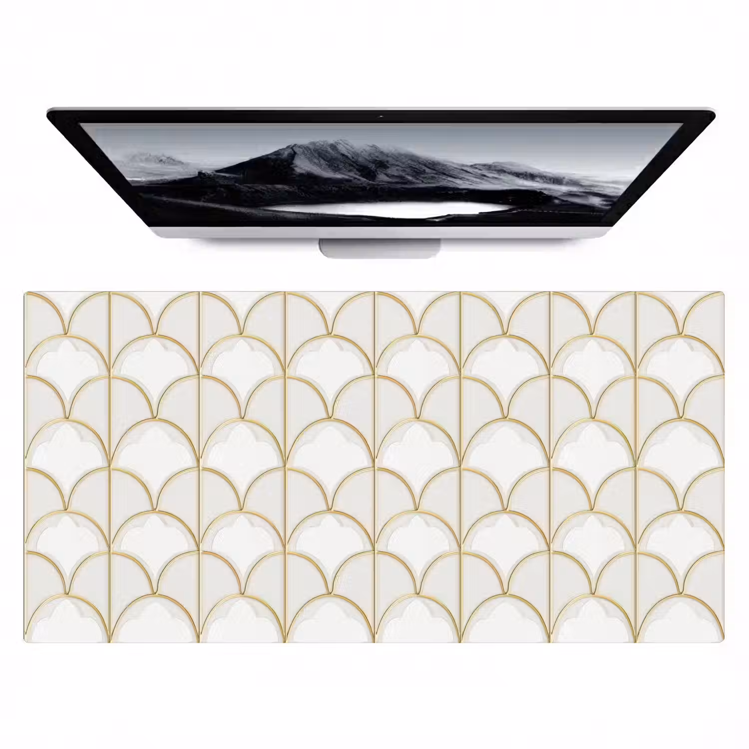 Mozaïek - Bogen - Goud Muismat XXL klein 681 -zzz3d