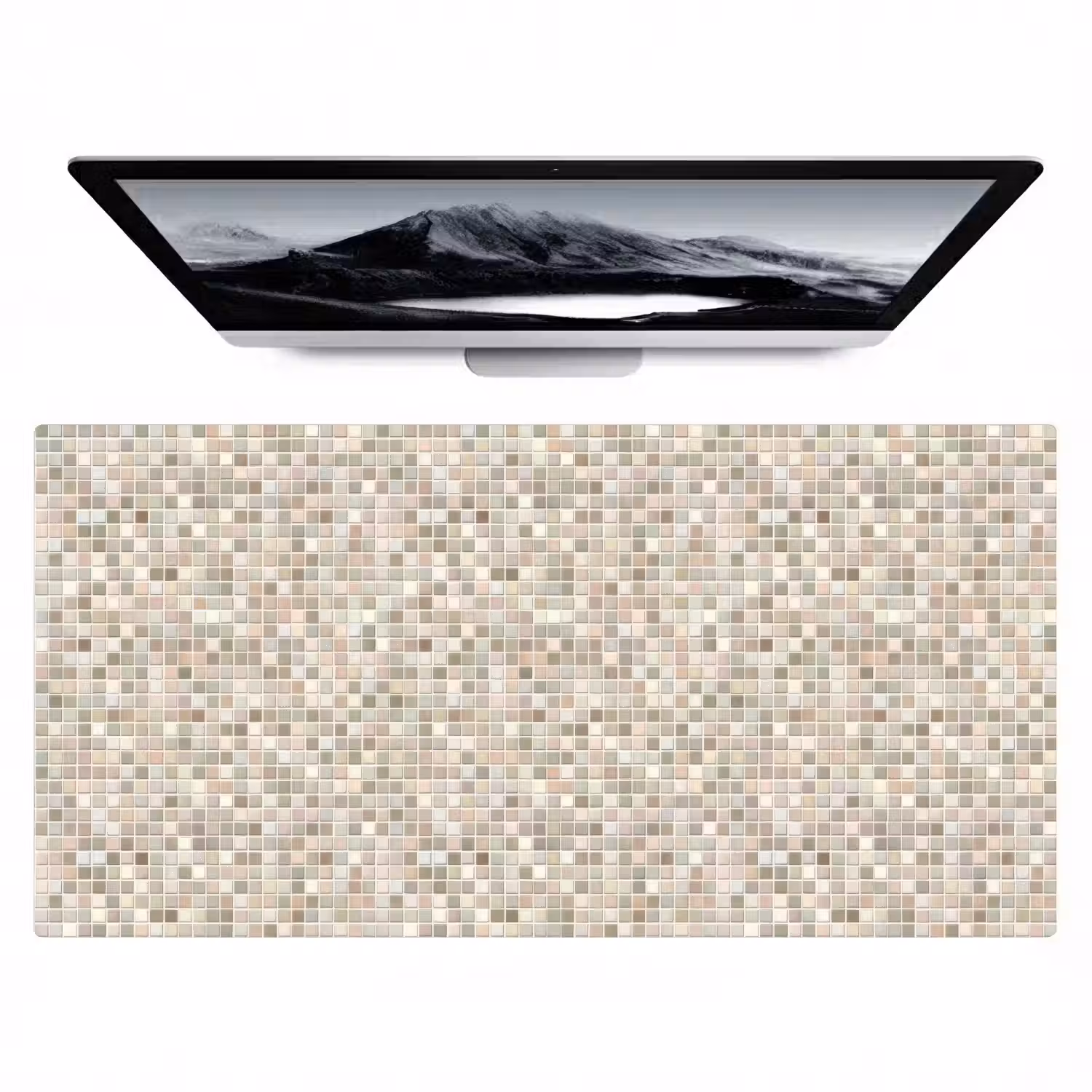 Mozaïek - Patroon- Taupe Muismat XXL klein 681 -zzz3d