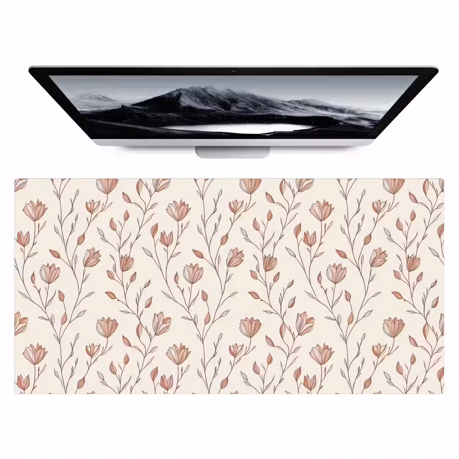 Patroon - Klassiek - Roze Muismat XXL klein 681 -zzz3d